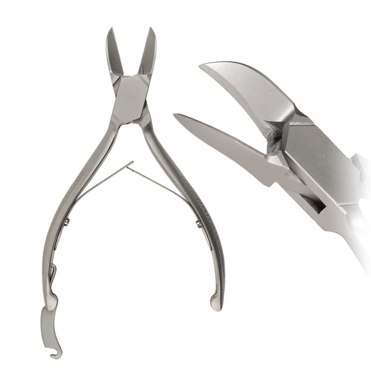 14 cm Podiatry Tough Nail Nippers (23 mm Concave Cut) 7-56RD(C) Open