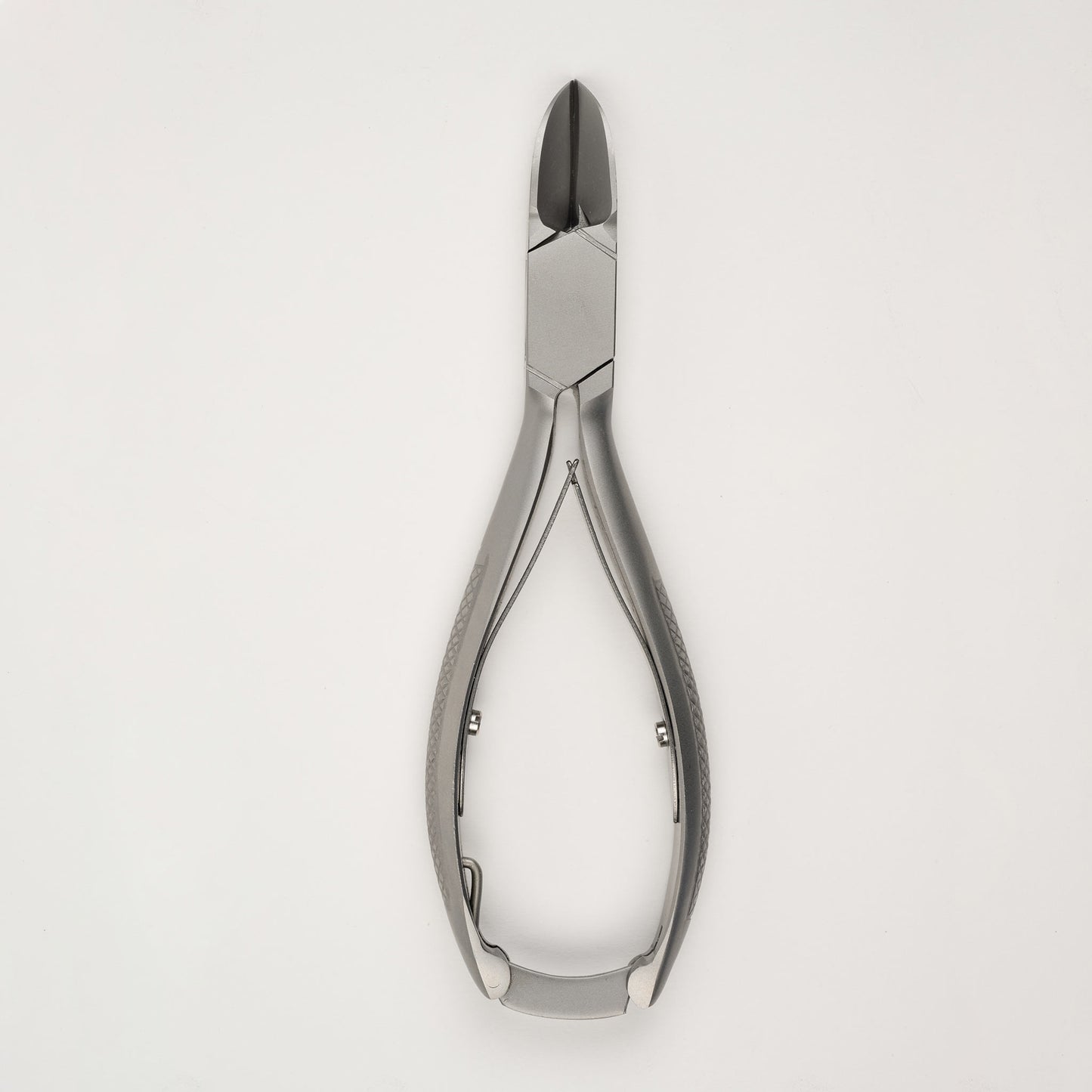 14 cm Podiatry Tough Nail Nippers (23 mm Concave Cut) 7-56RD(C) Closed Overhead View
